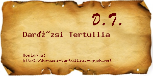Darázsi Tertullia névjegykártya